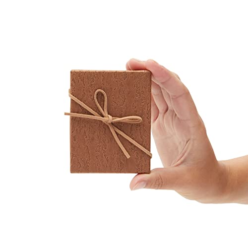 Juvale Jewelry Gift Boxes - 3.7 x 2.9 x 1.3 In, Kraft, Pack of 12 - Velvet Lined & Bow Lid Cardboard Necklace Box - size: 12 Count (Pack of 1)