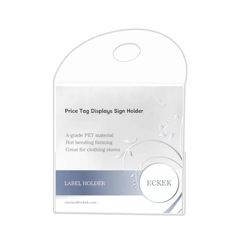10 Pack Label Holder Sign Holder (L 100*100*55mm/3.94*3.94*2.17inches) - size: L 100*100*55mm/3.94*3.94*2.17inches