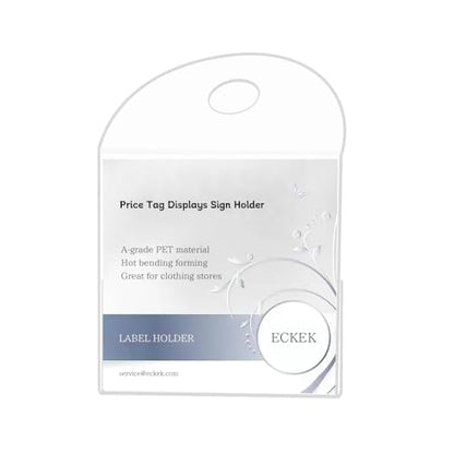 10 Pack Label Holder Sign Holder (L 100*100*55mm/3.94*3.94*2.17inches) - size: L 100*100*55mm/3.94*3.94*2.17inches