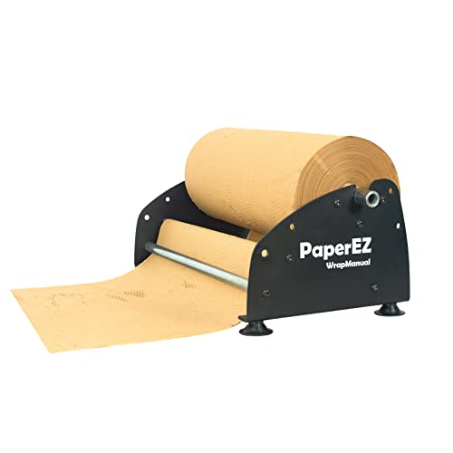 Honeycomb Packing Paper Roll Dispenser, Kraft Wrapping Paper Holder Manual Machine for Small Business, Improve Packing Efficiency, Dispenser Only