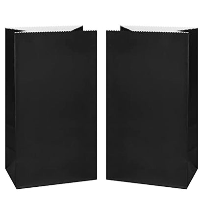 KEYYOOMY Small Black Paper Bags Black Goodie Bags (50 CT, 4.7x2.4x8.7 in) - color: Black, size: 4.7x2.4x8.7 in - Small