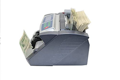 AccuBANKER AB1100PLUSMGUV Commercial Grade Money Counter Machine, Hopper Capacity 200 Bills & Speed 1,300 Bills/Min, Bill Counter Includes Reliable Counterfeit Detector Ultraviolet and Magnetic - style: Magnetic & UV Counterfeit Detection Included