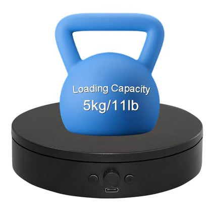 Rotating Display Stand Easy to Switch Direction, Adjustable Speed, Used for Product Display, Jewelry, Shoes Shooting and Display (7.87inch/Black/(3PCS per pack)) - color: 7.87inch/Black/(3PCS per pack)