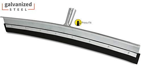 Unger Professional AquaDozer 36” MAX Smooth Surface Curved Floor Squeegee, Flood Cleanup Scrubber for Concrete and Asphalt, Cleaning Tool with Rounded Hood, Pushes 2 Times More Water and Debris - size: 36" Curved Squeegee