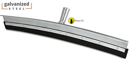Unger Professional AquaDozer 36” MAX Smooth Surface Curved Floor Squeegee, Flood Cleanup Scrubber for Concrete and Asphalt, Cleaning Tool with Rounded Hood, Pushes 2 Times More Water and Debris - size: 36" Curved Squeegee