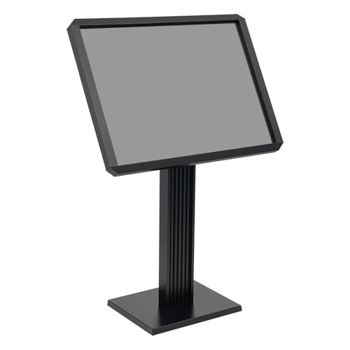 Sign Holder Stand, 21.5"x 29" Adjustable Floor Standing Sign Holder with Stable Base, Aluminum Vertical and Horizontal Pedestal Poster Stand for Board Display