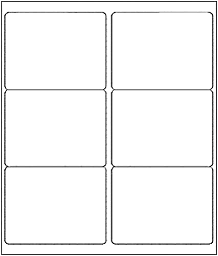 BESTEASY 3 1/3" x 4" Labels Shipping Labels for Laser Inkjet Printers, 6 Up Self Adhesive FBA Address Labels, White Matte Mailing Label Stickers (1000 Sheets, 6000 Labels) - size: 1000 sheets, style: 6 up-3-1/3" x 4"