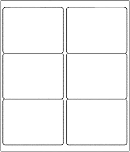 BESTEASY 3 1/3" x 4" Labels Shipping Labels for Laser Inkjet Printers, 6 Up Self Adhesive FBA Address Labels, White Matte Mailing Label Stickers (1000 Sheets, 6000 Labels) - size: 1000 sheets, style: 6 up-3-1/3" x 4"