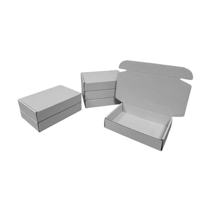 50 Pack 8.5x5.1x1.6 in Gray Shipping Boxes - color: Gray, size: 8.5x5.1x1.6 in