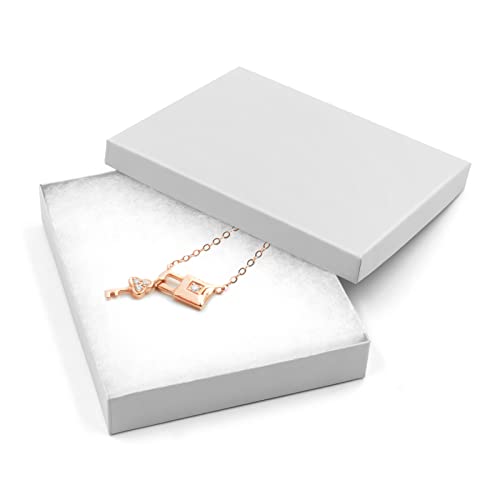 Cardboard Jewelry White Gift Boxes 10 Pack6x5×1 inches, its apply to displaying necklaces, rings, bracelets, earrings - color: White, size: 6 x 5 x 1 inches (Pack of 10)
