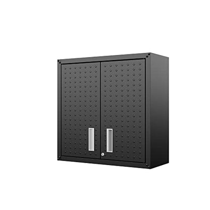 Manhattan Comfort Fortress Storage Units, Charcoal Gray - color: Charcoal Gray, style: Dual Floating