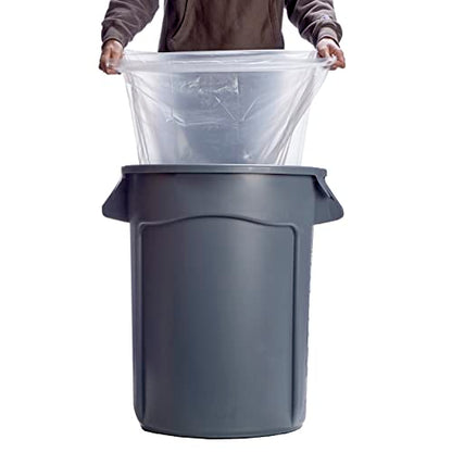 Consolidated Plastics Premium Commercial Trash Can Liners, Leak-Free Bulk Garbage Bags for Offices Made in USA (Clear 23 Gal. 27x45 .75 Mil Heavy – 250 Case) - color: Clear 23 Gal. 27x45 .75 Mil Heavy (250 Case)