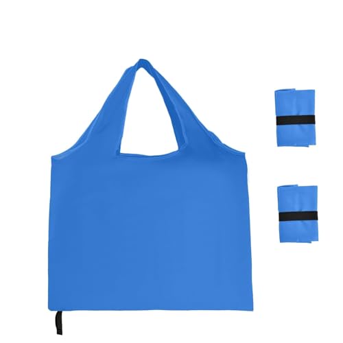 Foldable Shopping Bag, Reusable Grocery Bag Holder, Tote Bags - color: C4-blue 2