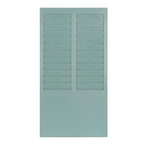 uPunch Time Card Rack, 24 Pockets, Gray