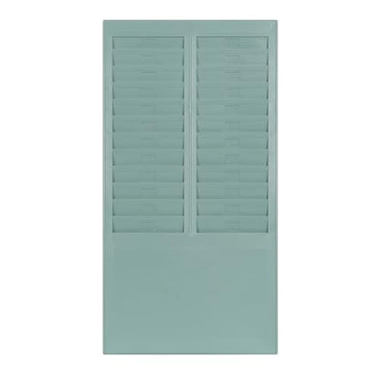 uPunch Time Card Rack, 24 Pockets, Gray