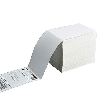 FungLam 4x6 Thermal Labels Fanfold, 1000 Direct Thermal Shipping Labels - size: 4" x 6" - 1000 Labels