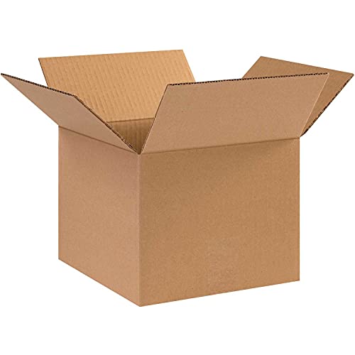 The Packaging Wholesalers 10 x 10 x 8 Inches Shipping Boxes, 25-Count (BS101008)