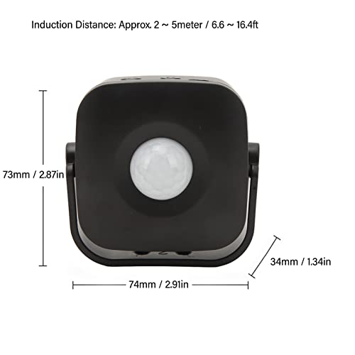 Infrarot Motion Sensor Alarm Detector Entrance Welcome Doorbell for Shop Black