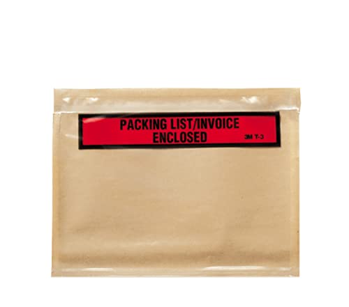 3M Top Print Packing List Envelope PLE-T3, 7 in x 5-1/2 in, 1000 per case
