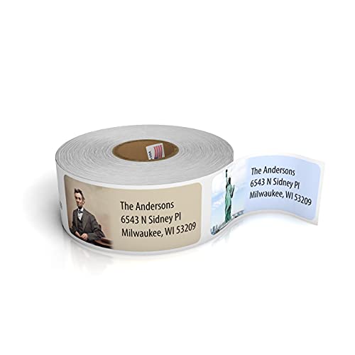 Customized Personalized Address Labels - Made in the USA by Kenco (500 Labels, All American) - color: All American, size: 500 Labels