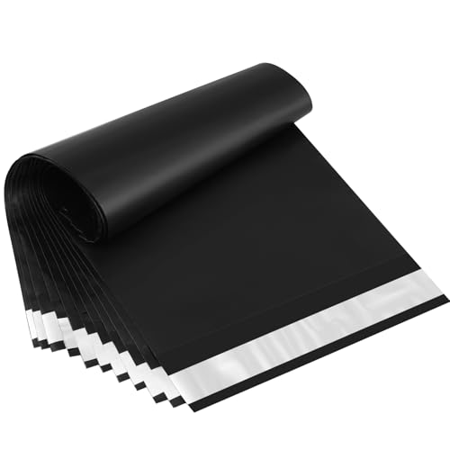 UCGOU Small Poly Mailers 7.5x10.5 Inch Black 100 Pack Plastic Shipping Bags - color: Black, size: 7.5x10.5