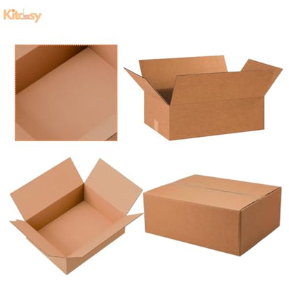 18x14x6 Corrugated Packing Boxes – Heavy Duty Cardboard Shipping Boxes for Moving, Mailing, Storage, Packaging Supplies (25)