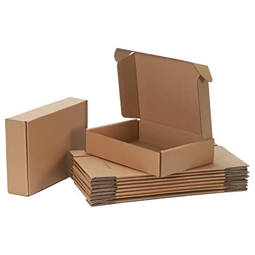 9x6x2 Cardboard Shipping Boxes Set of 20, Brown - size: 9" x 6" x 2"