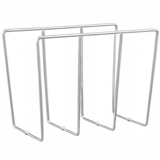 Rev-A-Shelf 596-10CR-52 U-Shaped Kitchen Cabinet Rack Holder Organizer for Bakeware, Cookie Baking Sheets, Cutting Boards, & Lids, Chrome (2 Pack) - size: 2 Pack