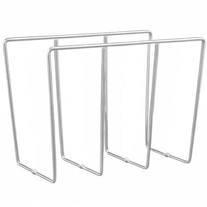 Rev-A-Shelf 596-10CR-52 U-Shaped Kitchen Cabinet Rack Holder Organizer for Bakeware, Cookie Baking Sheets, Cutting Boards, & Lids, Chrome (2 Pack) - size: 2 Pack