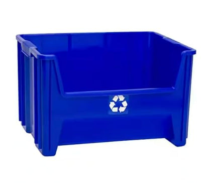 Set of 3 Plastic Storage Bins/Recycling Totes SP78518