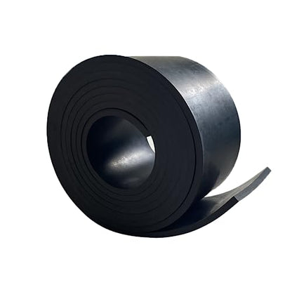 Solid Rubber Strip Roll 1/4 (.25)" Thick X 4" Wide X 10'Long - size: 4"X10'X1/4, style: No Adhesive