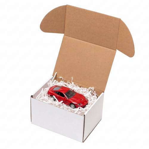 Wowxyz 7x5x4 Inches Shipping Boxes 50 Pack Corrugated Cardboard White Box - size: 7x5x4"