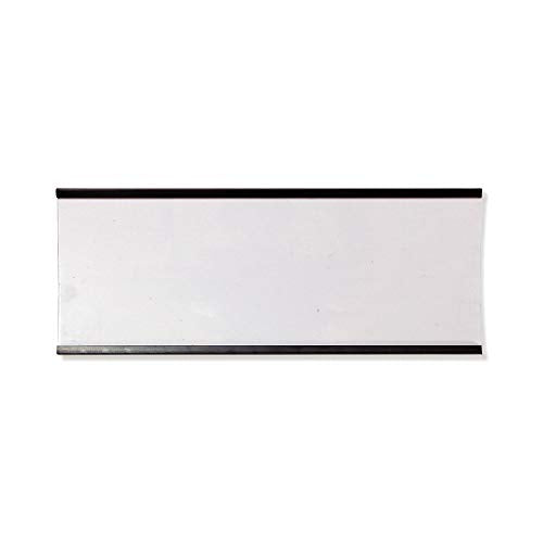 SmartSign Magnetic 'C' Channel Label Holders | 2.5" x 6" Pack of 10 - size: 2.5" x 6"
