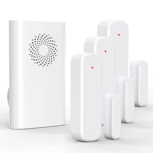 Wireless Door Chime, Door Sensor Chimes When Door Opens/Business Entering - size: 1 Receiver +3Sensors