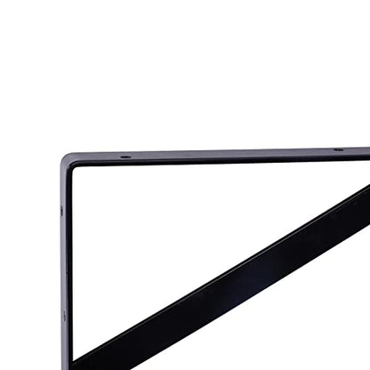 NEODROP 12-Pack 8 Inch Heavy Duty Shelf Brackets, Large Wall Bracket for Floating Shelves, Black Powder-Coated Steel, - size: 8 Inch, style: 12 Pack