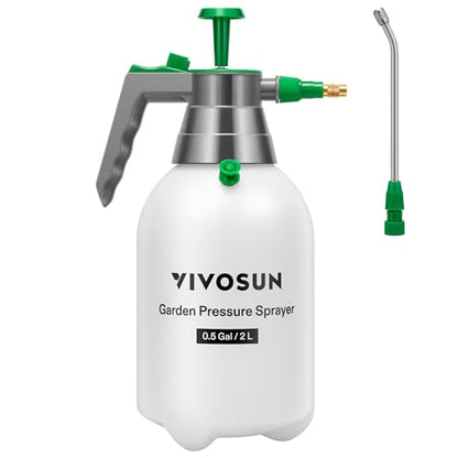 VIVOSUN 2L Pump Sprayer, 68oz Water Spray Bottle with Safety Valve - size: 68 ounce