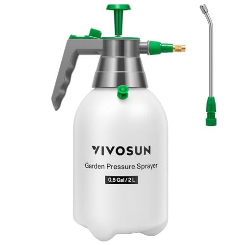 VIVOSUN 2L Pump Sprayer, 68oz Water Spray Bottle with Safety Valve - size: 68 ounce