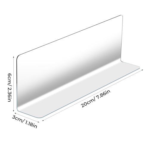 10pcs Pet Shelf Dividers for Store Storage Rack, L-Shaped Side Separator Boards 20x3x6cm, Supermarket Commodity Classification Organizers for Retail Shelves