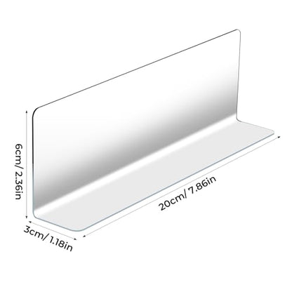 10pcs Pet Shelf Dividers for Store Storage Rack, L-Shaped Side Separator Boards 20x3x6cm, Supermarket Commodity Classification Organizers for Retail Shelves