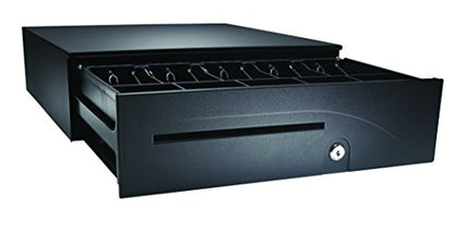 APG Heavy-Duty 16" Point of Sale Cash Drawer | Series 100 T554A-BL1616 |USBPro II USB Interface 24V | 5 Bill/ 5 Coin Compartments | 16" x 4.9" x 16.8" | Black - color: Usb - Black, size: 16" - 5x5