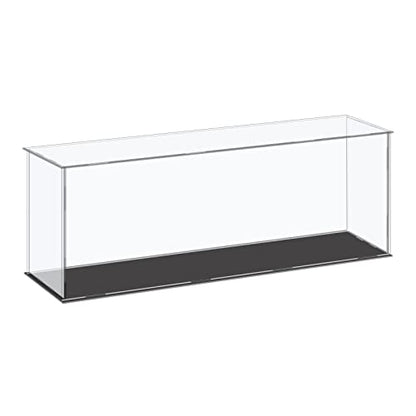 MECCANIXITY Acrylic Display Case Plastic Box Cube Storage Box Clear Small Assemble Dustproof Showcase 16.1x4.3x6.1 Inch for Collectibles Items - size: 16.1x4.3x6.1 Inch