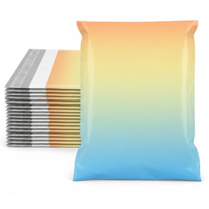 Metronic Cute Poly Mailers 10x13" 50pc Small Shipping Bags Self Seal - color: OrangeBlue, size: 10x13" 50PC