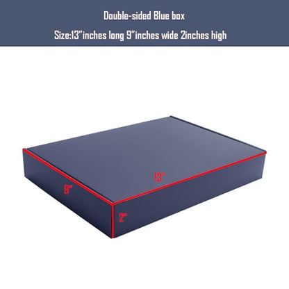 Dark Blue Shipping Packaging Box Mailer E-Commerce Packing 20Pcs13×9×2 Inch - color: Dark Blue