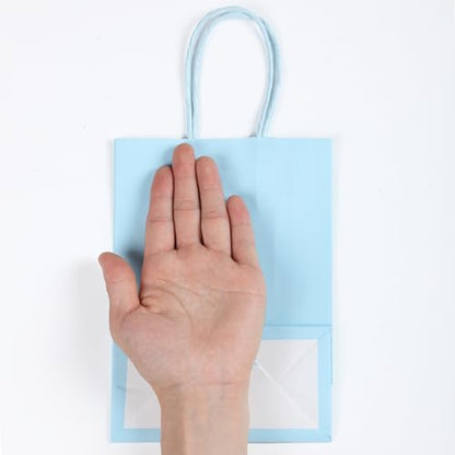 Mr. Pen- Paper Gift Bags with Handles, 32 Pack, 8.3" x 5.9" x 3.1" - color: Dreamy Spring