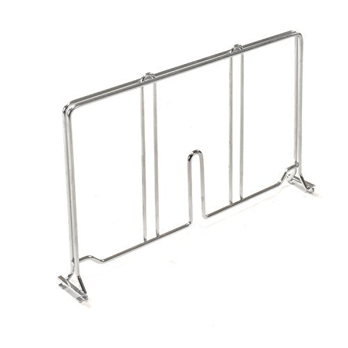 Nexel Wire Shelf Divider, 24"W x 8"H, Silver Epoxy