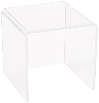 Azar Displays 515322 5.5" Acrylic Square Riser (4 Pack) - size: 5.5 X 5.5