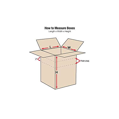 Aviditi Shipping Boxes Multi-Depth 16"L x 12"W x 10"H, 25-Pack | Corrugated Cardboard Box for Packing, Moving and Storage