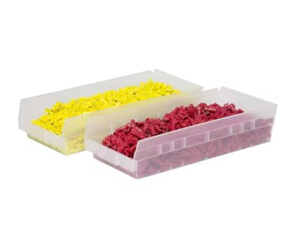 12-Pack of Clear Plastic Storage Shelf Bins LO59838