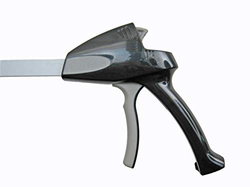 ArcMate EZ Reacher PRO Outdoor Suction Cup Reacher with Locking Grip and Handle with Slip Joint, Indoor Commercial and Outdoor Use, 4.5” Wide Jaw, 8lb. Capacity, Black, 32” (32P-DC-1-FBA) - size: 32" Pro Collapsible