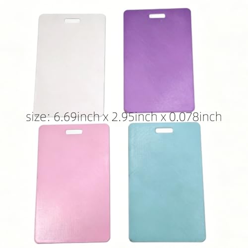 4Pcs Erasable Badge Note, Memo Whiteboard Wallet, Reusable Silicone Erasable Notepad Badge Set, Mini Whiteboard Clipboard for Nurses Doctors Teachers Caregivers